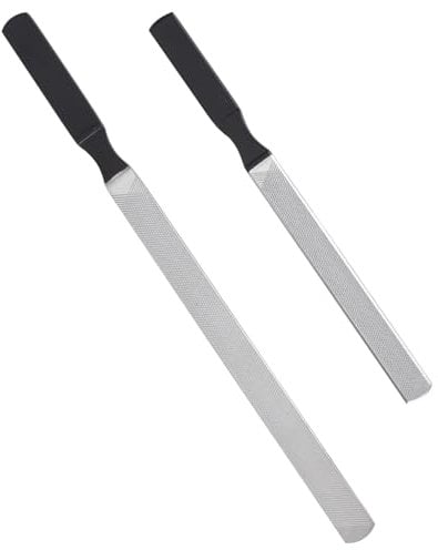 UNICRAFTALE 4pcs Stainless Steel Nail File and Buffer Rectangular Double Sided Washable Reusable Nail Files Professional Nail Polish Strip Burnishing Stick