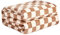 FY FIBER HOUSE Karrierter Flanell-Fleece-Decke Weich und Gemütlich Karo-Gitterdruck Schachbrettmuster Gingham-Muster Decke für Bett, Couch, Sofa, 60x80 (152 x 203 cm), Khaki