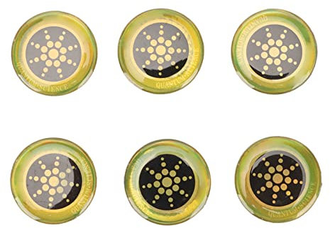 6 Stück Handy-Sticker, Handy-Aufkleber, Blocker, Ausrüstungsaufkleber, EMF-Strahlungsaufkleber, Für Telefone Und Computer, 5G-Schild(Gold)