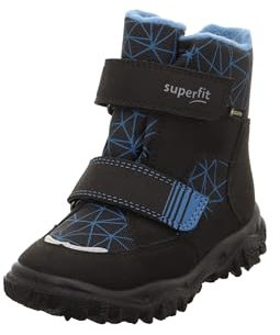 Superfit Jungen HUSKY warm gefütterte Gore-Tex Schneestiefel, SCHWARZ/BLAU 0010, 30 EU