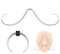 ZS 16G 14G Schnurrbart Septum Ringe, Edelstahl Buffalo Horseshoe Nasen Septum Ringe, Septum Schnurrbart Aufhänger Piercing Schmuck (16g,Silber)