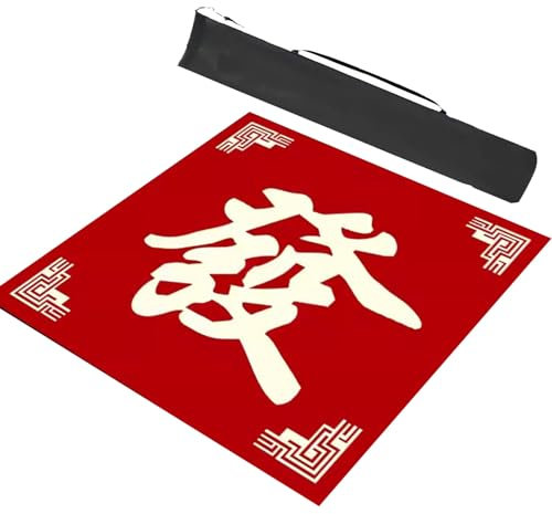 Mahjong Table Cover,Mahjong Mat,Mahjong Table Cloth,mahjong set,Mahjong Mat Antideslizante Reducción de Ruido,1pcs Mahjong Table Mat con Impresiones,para Juegos de Dominó Mahjongg con Cartas de Póquer