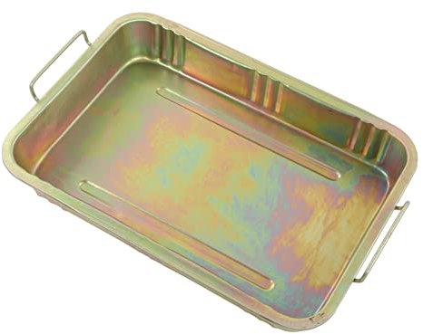 Galvanized Metal Oil Drip Tray Pan,Professional Drain Container,Ideal for Cars,Boats,Motorcycles,Planters,Grilling (640x440x105mm)