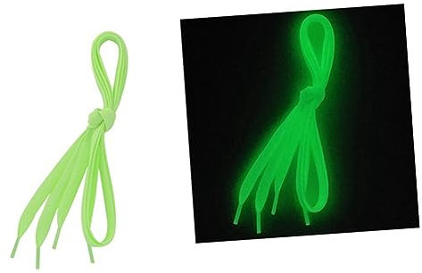 Beaupretty Luminous LED Schnürsenkel Leuchtende Schuhbänder für Sneakers Party Freizeit für Erwachsene Einfach zu Verwenden Grün