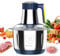 Hachoir éLectrique 500W, 4L Mixeur Hachoir Multifonctions Inox, 5 Vitesses de 6 Lames, Coupe Rapide en 10s, Idéal pour Hacher Toutes Sortes de Viandes, LéGumes, Fruits et éPices.