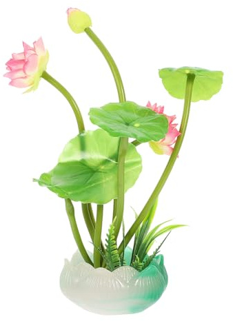 Yardwe Künstliche Lotusblume Deko aus Kunststoff und Stoff mit Realistischer Modellierung zur Dekoration Japanischer Kalter Gerichte und Sushi Teller im Einzigartigen Design