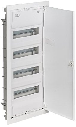 ELEKTRO-PLAST 4-reihiger Unterputz-Sicherungskasten für 48 Module, VDE-zertifiziert, Kunststoff, 2004-00