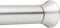 Amazon Basics Verstellbare Duschvorhang-Spannstange, 91 bis 137 cm, Nickel