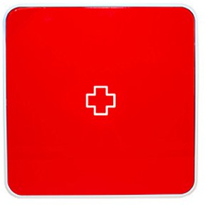 Paperflow MultiBox Medizinbox 12,6 x 12,6 x 2,75 Zoll rot (MTBMH.18)