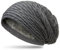 Caspar MU172 gefütterte Feinstrick Winter Beanie Mütze mit stylischem Wellenmuster, Farbe:dunkelgrau, Größe:One Size