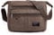 W&G traveler Canvas Umhängetasche, Crossbody Messenger Bag, Laptop Kamera Sling Satchel Tasche, passen 13.3 Zoll Macbook Pro Air, 12.9 Zoll iPad Pro, braun