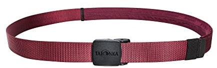 Tatonka Reisegürtel Travel Waistbelt 30mm - Gürtel mit Geheimfach an der Innenseite - 130 cm lang / 3 cm breit (bordeaux red)