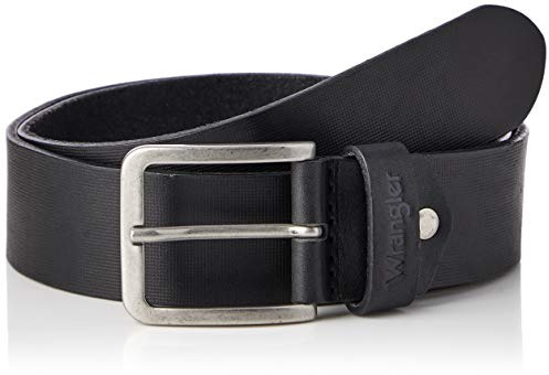 WRANGLER - Gürtel Herren - 100% Leder - Structured Belt - Schwarz
