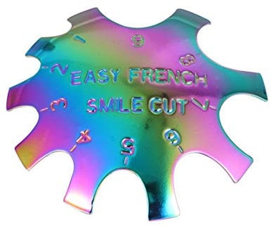 French Smile Line French Tip Nails Smile Line Tool Rainbow Stainless Steel Easy French Smile Line Tool Nail magnet tool DIY Manicure Nails French Tips