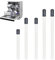 XHBTS Glashalter für Spülmaschine - Alleskönner 5er Set 21cm 17cm 11.5cm - Universelle Aufsteckhalter Halterung für Geschirrkorb Glas Gläser - formstabil und kratzfrei
