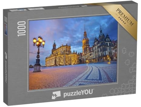 puzzleYOU: Puzzle 1000 Teile „Dresden in der Dämmerung“ – aus der Puzzle-Kollektion Deutschland
