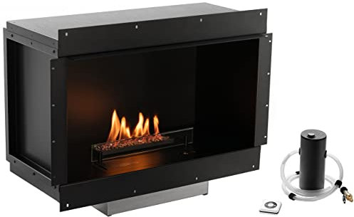 Planika Senso Fireplace – Quemador Automático de Bioetanol – Pozo de Fuego Interior – Fuego de Etanol de Biocombustible Interior – Chimenea de Bioetanol Interior – Fuego de Bioetanol Interior