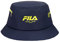Fila Unisex Nylon Ripstop Side Zipper Pocket Bucket Hat (Peacoat)
