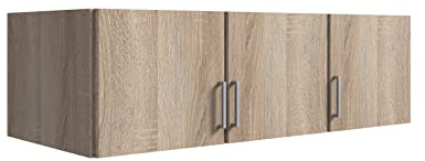 möbelando Schrankaufsatz >Click< (B/H/T: 135x40x58 cm) in Eiche-Sägerau-Nachbildung