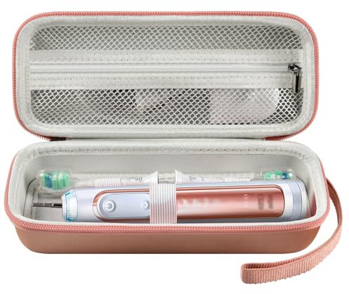 Etui kompatibel mit Philips für Sonicare ProtectiveClean für Oral-B Zahnbürste/ für Philips Elektrische Zahnbürste Reisebox Aufbewahrung, Reisetasche für Oral-B Pro und Chager & Zubehör (Roségold)