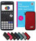 Casio fx-CG50 inkl. Schutztasche Rot & Fachbuch (92 Seiten, DIN A4) – Grafikrechner – Smart Set