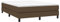 vidaXL Cadre à sommier tapissier en Tissu Marron foncé 140 x 200 cm, lit, Meuble de Couchage, sommier tapissier, Cadre de lit, lit Double, sommier tapissier, Lits, berceaux