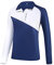 Black Crevice Damen Zipper Funktionsshirt, weiß/Navy, 38
