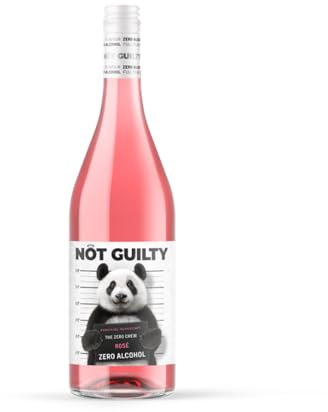 Not Guilty Rose Wine - Alcohol Free 0 percent ABV, 6x75cl