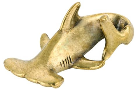 HIRAIDAI Ornamente Antiker Hai-Messing-Desktop-Teetisch Büro-Dekoration Griff Spielzeug 4 8 X 2 9MM