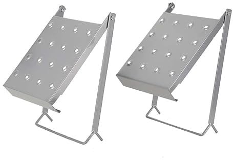 TABODD 2PCS Ladder Work Platform Anti-Slip, Staircase Ladder Work Shelf 30 * 26.5 cm Folding Ladder Stair Step Work Bench Standing Platform, Storage Platform Hanging Step Platform Holds Up to 150KG