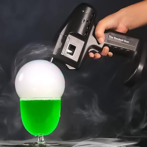 Flavour Blaster, Cocktail-Bubble-Maker-Set, elektrische Cocktail-Bubble-Räucherpistole, tragbares Räucher-Ei, handgehaltener Kalträucher-Räucherofen, Rauchpistole for Kochen