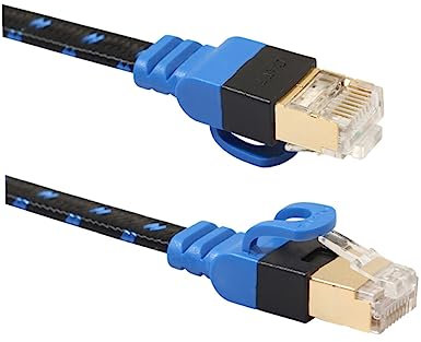 PartyKindom Cable Ethernet Cat7 10 Doble para Pc Servidores Impresoras Enrutadores NAS