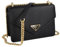 Prada Damen Schwarz Saffiano Leder Schultertasche 1BD200
