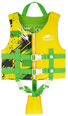 Gogokids Kinder Schwimmweste Float Jacket – Kleinkind Badeanzug Assist Bademode Schwimmtraining Auftrieb Badeweste Neopren SchwimmwesteN für 2–9 Jahre 15-35kg
