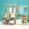 LUXIANDA Make-up-Organizer Make-up-Organizer für die Kommode, Make-up-Aufbewahrung aus hochfestem Glas, Kosmetikvitrinenfür die Kommode, Make-up-Aufbewahrung aus hochfestem Glas, Kosmetikvitrinen