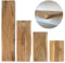trelevo Holzplatte 160x30 cm, Akazienholz massiv 26mm, Tischplatte naturfarben, Baumkantenplatte für Regale und Rückenlehne Bank, einseitige Baumkante