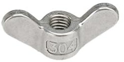 304 Edelstahl Schmetterling Mutter Hand Festziehen Runde Flügel Muttern Messing(304SS,M14 (1Pcs))