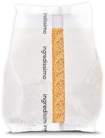 Semillas de Lino Dorado 100%, enteras, 1 Kg, Fuente de Fibra, Proteína y Omega-3. Producto Vegano, Sin Azúcares Añadidos, Nutrientes para una Dieta Equilibrada - Ingredíssimo