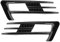 Für Vw Für Golf 7 Mk7 2014-2017 Glanz Schwarz Carbon Look Nebelscheinwerfer Kühlergrill Abdeckung Trim Front Stoßstange Nebel Licht Lampe