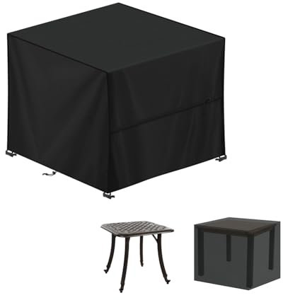 LAMUNI Abdeckhaube Gartenmöbel 70x70x70cm Lounge Abdeckung Gartentisch Wasserdicht Abdeckplanen für Gartenmöbel Plane 420D Oxford Gewebe Schutzhülle für Gartenmöbel, Loungemöbel, Rattanmöbel