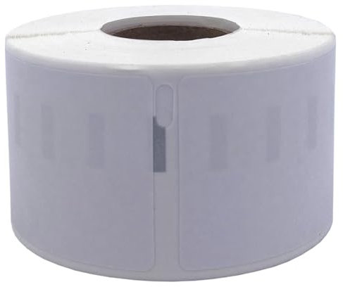 DULA Etiketten - Kompatibel mit Dymo Compatible labels - Verwijderbaar - Weiß - 99012 - S0722400 - Adresetiketten - 1 rol - 36 x 89 mm - 260 labels per rol