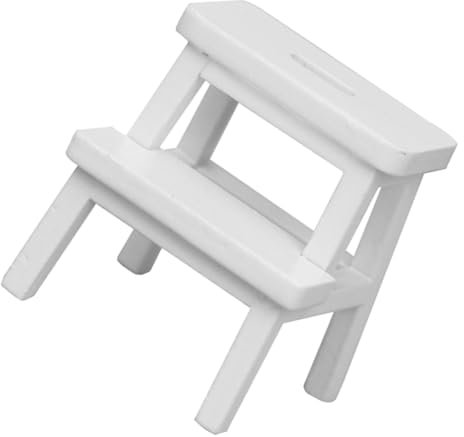 MUSISALY Puppenhaus Mini Hocker Miniatur Möbel Miniatur Hocker Modell Weiß Mini Schmuck