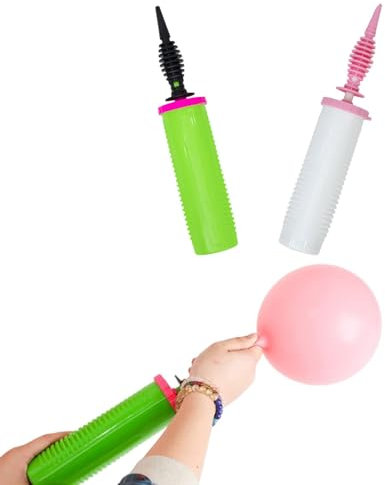 2 Pcs Balloon Pump,Balloon Pump Hand,Hellium Balloon Pump,Helium Balloon Canister Small,Balloon Inflator Suitable For Party Decoration Balloons Balloon Arch Kit Balloon Garland Foil Confetti Balloon