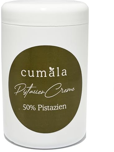 Cumala Crema Pistacchio 1 kg con il 50% di Pistacchi. MADE IN ITALY Siciliana. Crema Pistacchio Vegana, Senza Glutine, Senza Lattosio e Proteica.