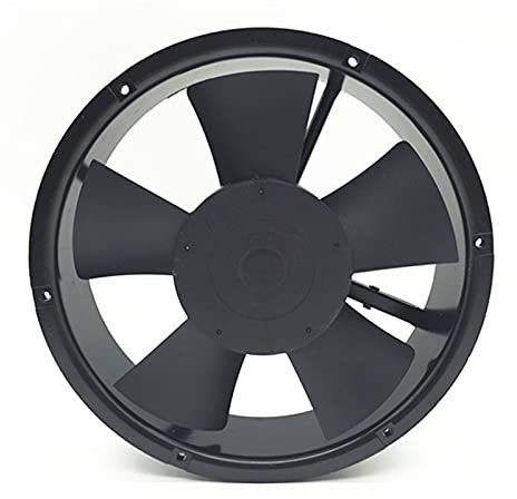DMETE Gebläse F2E-250B-230 Axialer Lüfterschrank Kühllüfter 254 * 254 * 89mm 7 5W 0,3A. Doppelkugellager reiner Kupfermotor Vollmetallgebläse für Trocknen, Kühlen und Umwälzen