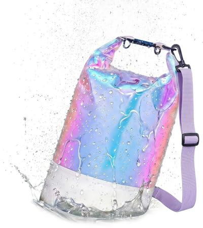SciFiVisi Dry Bag, 10L RollTop Rucksack mit Verstellbarer Schultergurt | wasserdichte | Rolltop | für Kajakfahren, Schwimmen, Angeln, Strand, Wandern Reisen | Datenschutz | Große Kapazität
