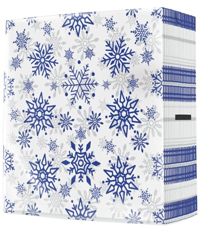 50 Stück große Servietten stoffähnlich Weihnachten Elegante Schneeflocken blau silber als Tischdeko. Winter Geburtstag Weihnachtsfeier Silvester weiß 40x40cm