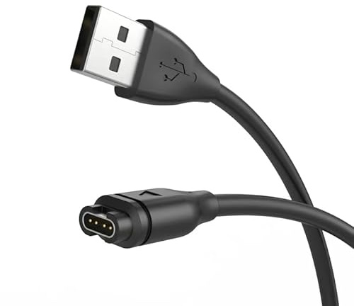 TwinkleHom Watch Charger for Forerunner 45/45S/55/158/165/230/235 Lite/245/245 Music/255/255 Music/255S/265/265S/745/935, Replacement USB Charging Cable for Forerunner 945/955/965/970/570 (100cm)