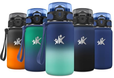 Botella Agua Acero Inoxidable 500ml, Termo con Pajita, sin BPA, a Prueba de Fugas, Reutilizable para Camping, Bicicleta, Escuela, Fitness