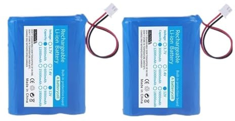 12V 3000mAh Lithium-ion Battery Pack With XH2.54-2P Plug, Compatible For Monitor CCTV Camera Battery 12.6 V 11.1V Rechargeable Battery